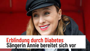 Erblindung durch Diabetes: Sängerin Annie bereitet sich vor