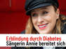 Erblindung durch Diabetes: Sängerin Annie bereitet sich vor