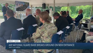 Construction begins on new entrance at Battle Creek Air Nat'l Guard Base