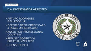 Nueces County District Attorney's Office investigator arrested, charged for DWI