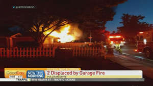 Garage fire in Rancho Cordova displaces 2