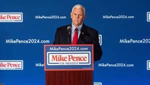 Pence says "no one is above the law" at campaign event amid Trump indictment