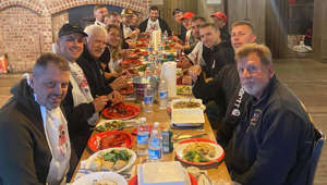 #TheMoment Nova Scotians arranged a lobster dinner for American firefighters