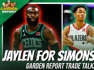 In the latest episode of The Garden Report, the crew talks about the offseason, CBA, and the potential situation with Jaylen Brown. If for one reason or another the Celtics have to move on from Brown, what are some of the deals they could or should pursue? First on the docket is this trade suggested by The Ringer's Kevin O'Connor, which would send Jaylen Brown to the Portland Trail Blazers for Anfernee Simons and the 3rd overall pick in this year's draft. Would the Celtics do this deal? The gang discusses.#Celtics #BostonCeltics #CLNSThis segment is sponsored by:FanDuel Sportsbook is the exclusive wagering partner of the CLNS Media Network. Get a NO SWEAT FIRST BET up to $1000 DOLLARS when you visit https://FanDuel.com/BOSTON! That’s $1000 back in BONUS BETS if your first bet doesn’t win.21+ in select states. First online real money wager only. $10 Deposit req. Refund issued as non-withdrawable bonus bets that expire in 14 days. Restrictions apply. See full terms at fanduel.com/sportsbook. FanDuel is offering online sports wagering in Kansas under an agreement with Kansas Star Casino, LLC. Gambling Problem? Call 1-800-GAMBLER or visit FanDuel.com/RG (CO, IA, MI, NJ, OH, PA, IL, TN, VA), 1-800-NEXT-STEP or text NEXTSTEP to 53342 (AZ), 1-888-789-7777 or visit ccpg.org/chat (CT), 1-800-9-WITH-IT (IN), 1-800-522-4700 or visit ksgamblinghelp.com (KS), 1-877-770-STOP (LA), Gamblinghelplinema.org or call (800)-327-5050 for 24/7 support (MA), visit www.mdgamblinghelp.org (MD), 1-877-8-HOPENY or text HOPENY (467369) (NY), 1-800-522-4700 (WY), or visit www.1800gambler.net (WV).