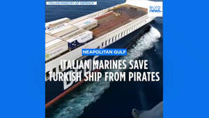 Italian special forces boarded a cargo ship sailing from Turkey to France on Friday, after the crew were threatened by "pirates" off the Italian coast.