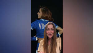 Anitta actuó en la final de la Champions con la camiseta de Vinicius