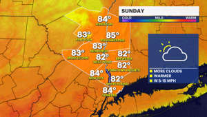 Warm Sunday in the Hudson Valley; chance for scattered showers overnight