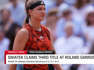 Swiatek claims third title at Roland Garros