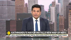 Kathmandu's mayor installs new map of Nepal
