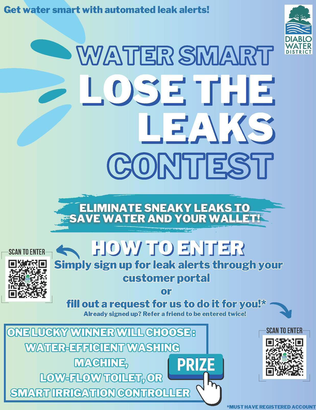Our Friends At The Diablo Water District Are Hosting A Lose The Leaks 