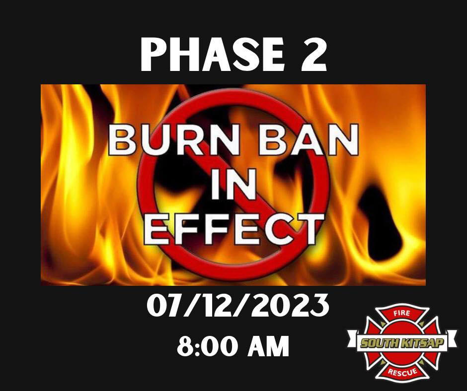 The Kitsap County Fire Marshal is implementing a stage 2 burn ban