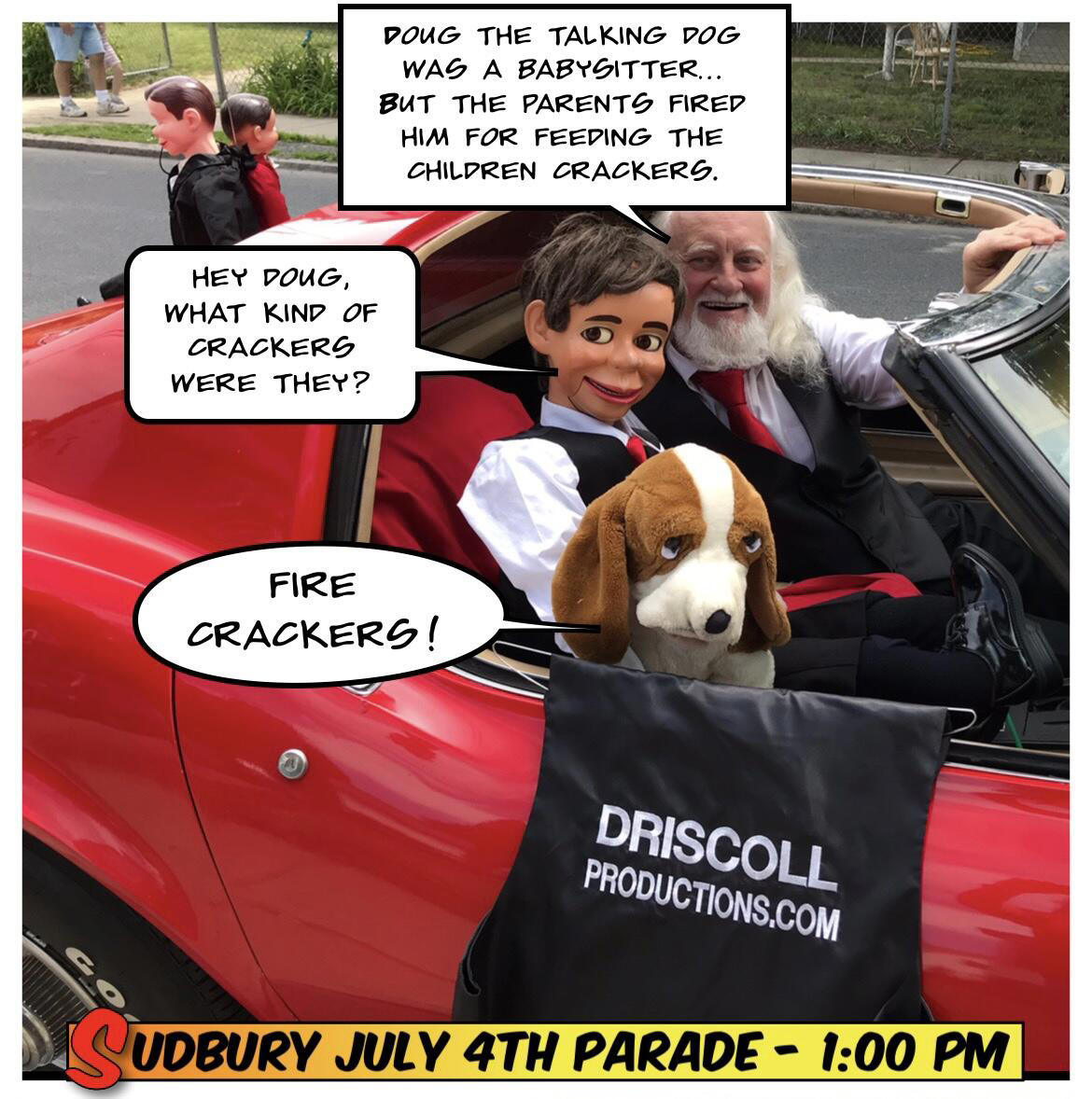 We're honored to be back again in the Sudbury July 4th parade