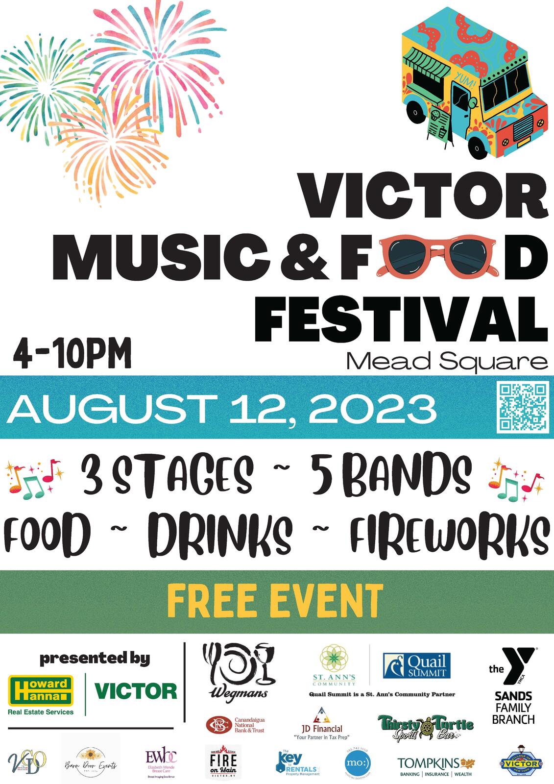 Victor Music & Food Festival August 12, 2023 Town of Victor