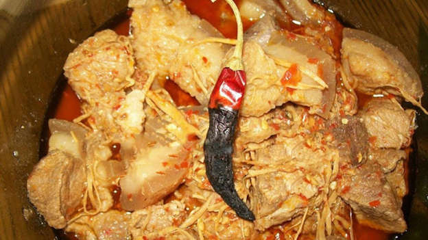Nagaland -- Pork with Dried Fermented Bamboo Shoot