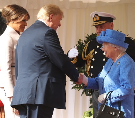Trump meets Queen Windsor Castle