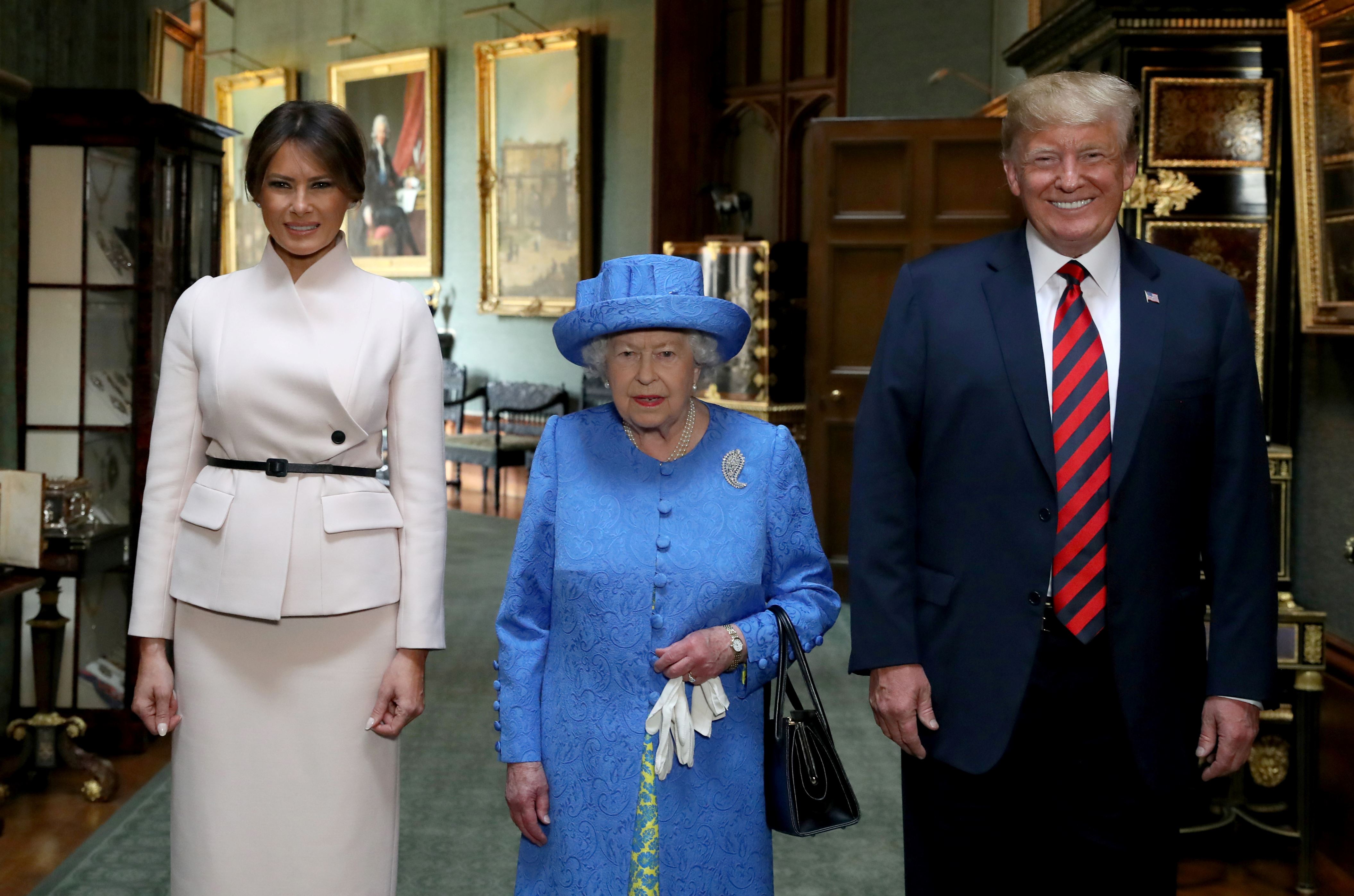 Trump with Queen