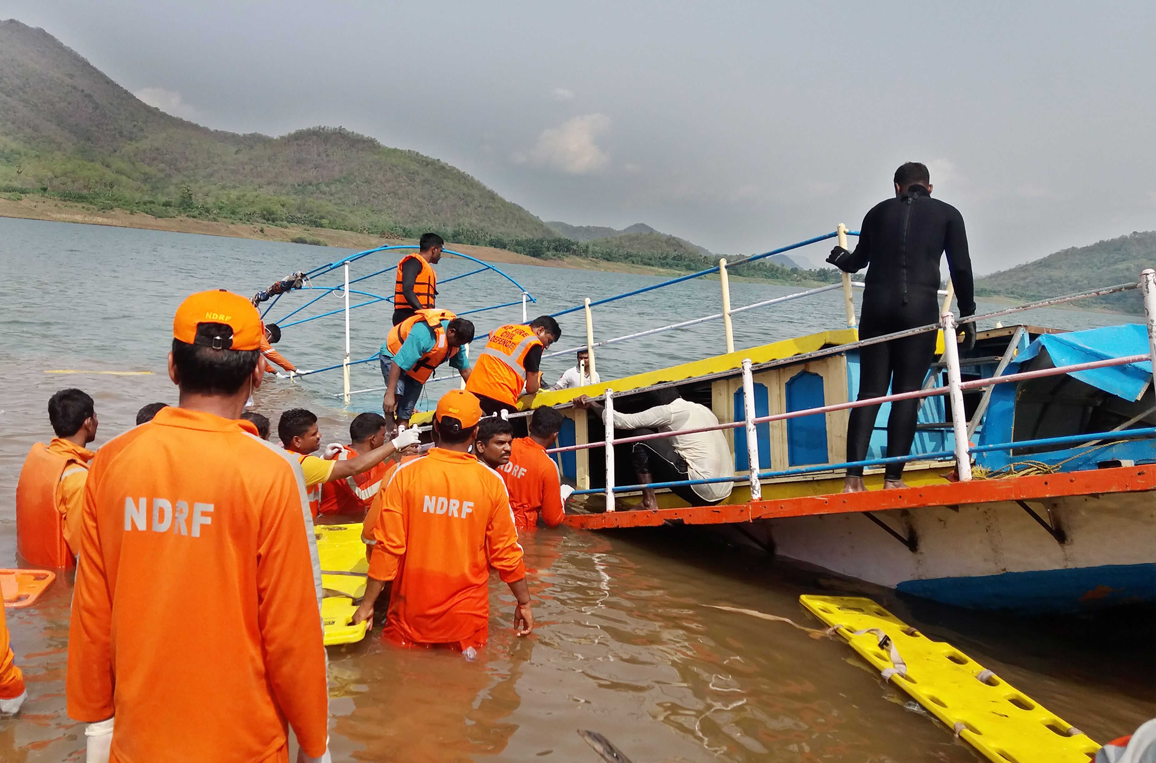 dead boat capsizes Andhra's East