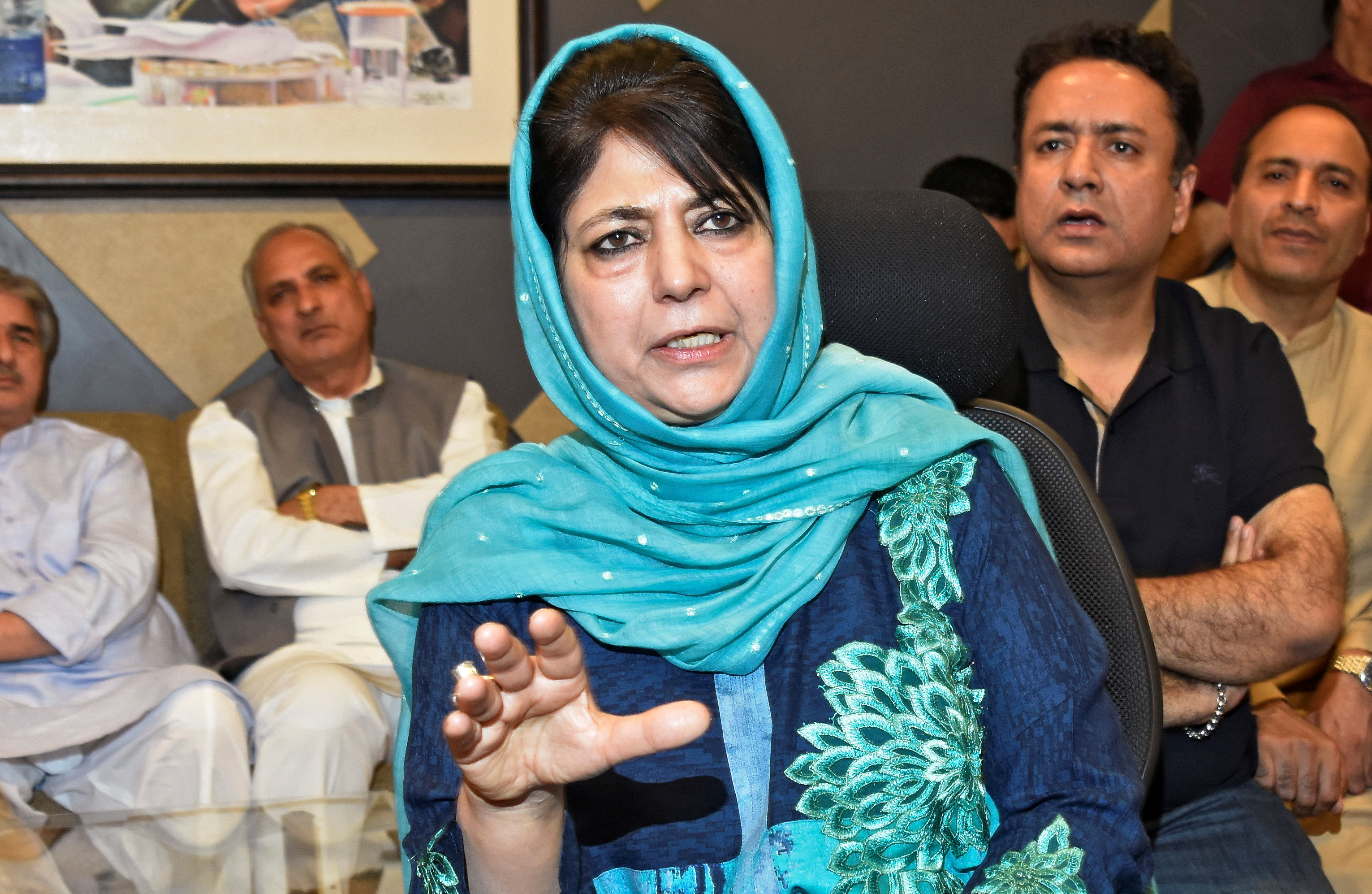 Mehbooba lying: