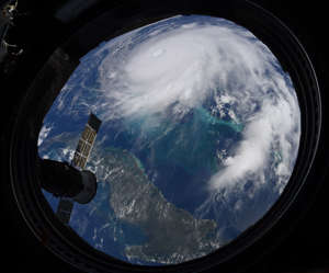 NASA astronaut Christina Koch photographed this image of Hurricane Dorian as an international space station during a flyby on Monday, September 2, 2019. The station revolves around more than 200 km above the Earth.