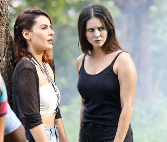 Sunny Leone scares Mandana Karimi with her spooky look