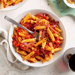 a plate of food on a table: Pasta All Arrabiata Exps Ft21 206794 F 0407 1