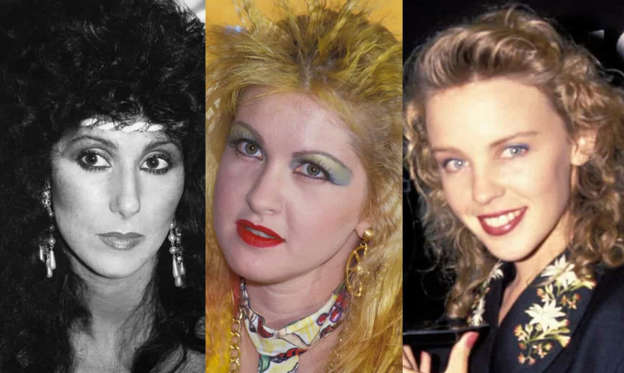 Lysbilde 1 av 30: Cher, Cyndi, Kylie ... reis tilbake i tid og se hvordan disse kjendisene og enda flere så ut på 80-tallet, sammenlignet med i dag.Følg oss