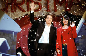 The British prime minister (Hugh Grant) and his staffer, Natalie (Martine McCutcheon), comprise one of many couples in the Christmas rom-com "Love Actually."