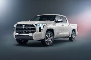 Luxury pickups aren’t exactly a new phenomenon and have ebbed and flowed on pickup truck order forms for nearly 70 years. Recently, however, automakers have accelerated their efforts to toward making their truck offerings even posher than ever before. Toyota doubles down on this trend with its opulently named Tundra Capstone. With the Capstone trim in mind, we scan the landscape of this newest luxo-truck’s competition. Here are 7 of the most over-the-top pickups to take you away from the construction site or your office in comfort.Also Don’t Miss 15 Future Hand-Me-Downs Perfect for Your Young Driver 