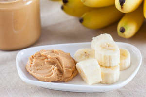 peanut butter and banana breakfast