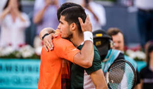 Novak Djokovic ‘very important’ to Carlos Alcaraz’s development, says world No 1’s coach