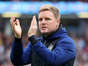 Newcastle manager Eddie Howe salutes the fans at the final whistle at Burnley