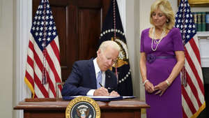 President Biden signs into law the Bipartisan Safer Communities Act gun safety bill. (AP Photo/Pablo Martinez Monsivais) AP Photo/Pablo Martinez Monsivais