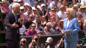 Wimbledon: Sue Barker thanks fans as McEnroe leads tribute