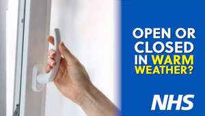 Should you open your windows in hot weather? | Official NHS guidance