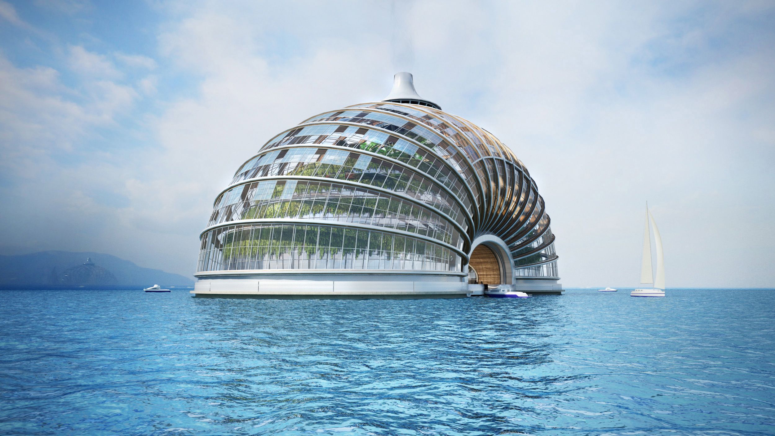 Ark Hotel', a man-made 'biosphere' designed to be a safe haven in event of climate change disaster, Russia - 08 Jan 2011
