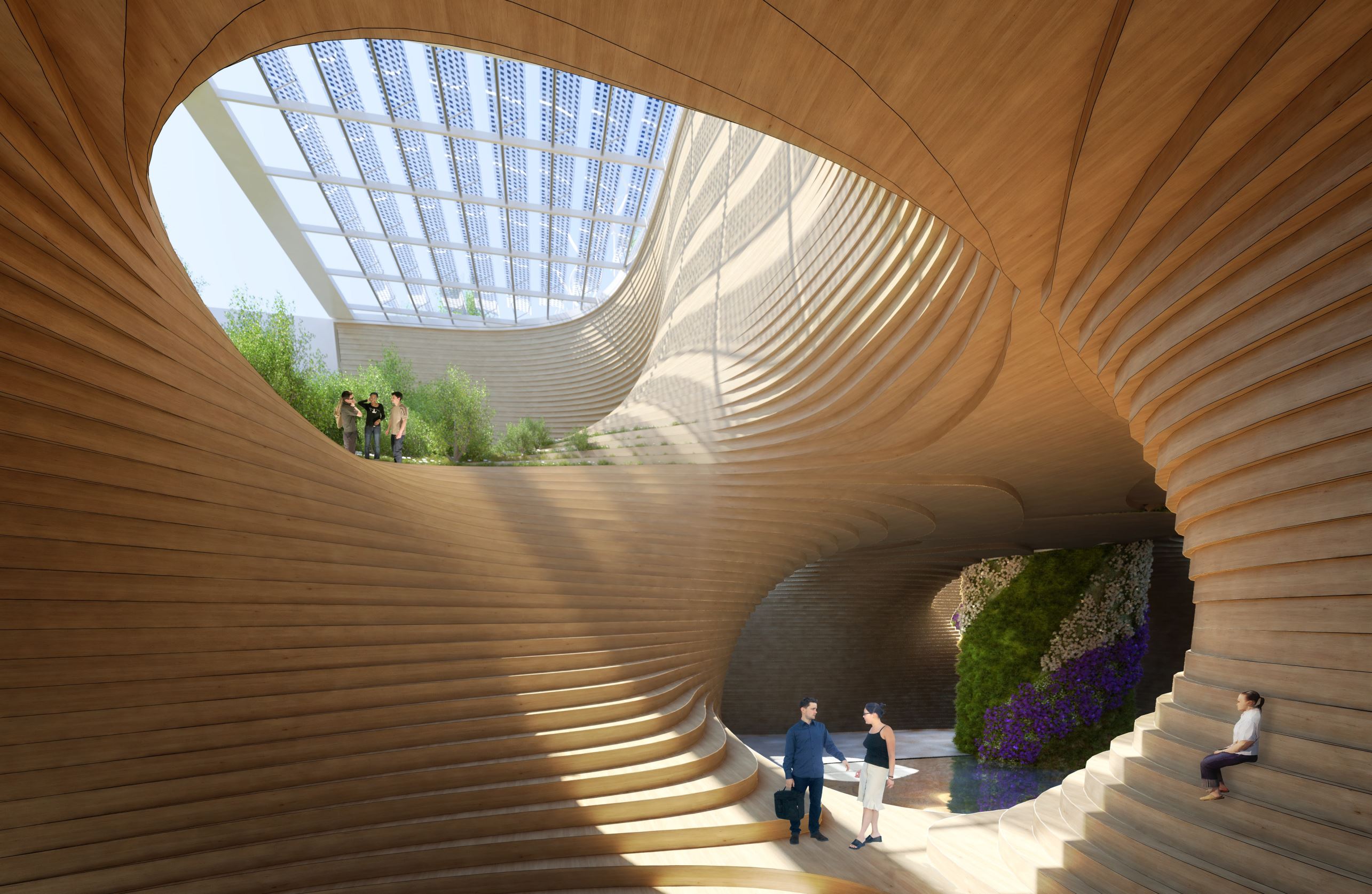 Wooden Orchids' by Vincent Callebaut
