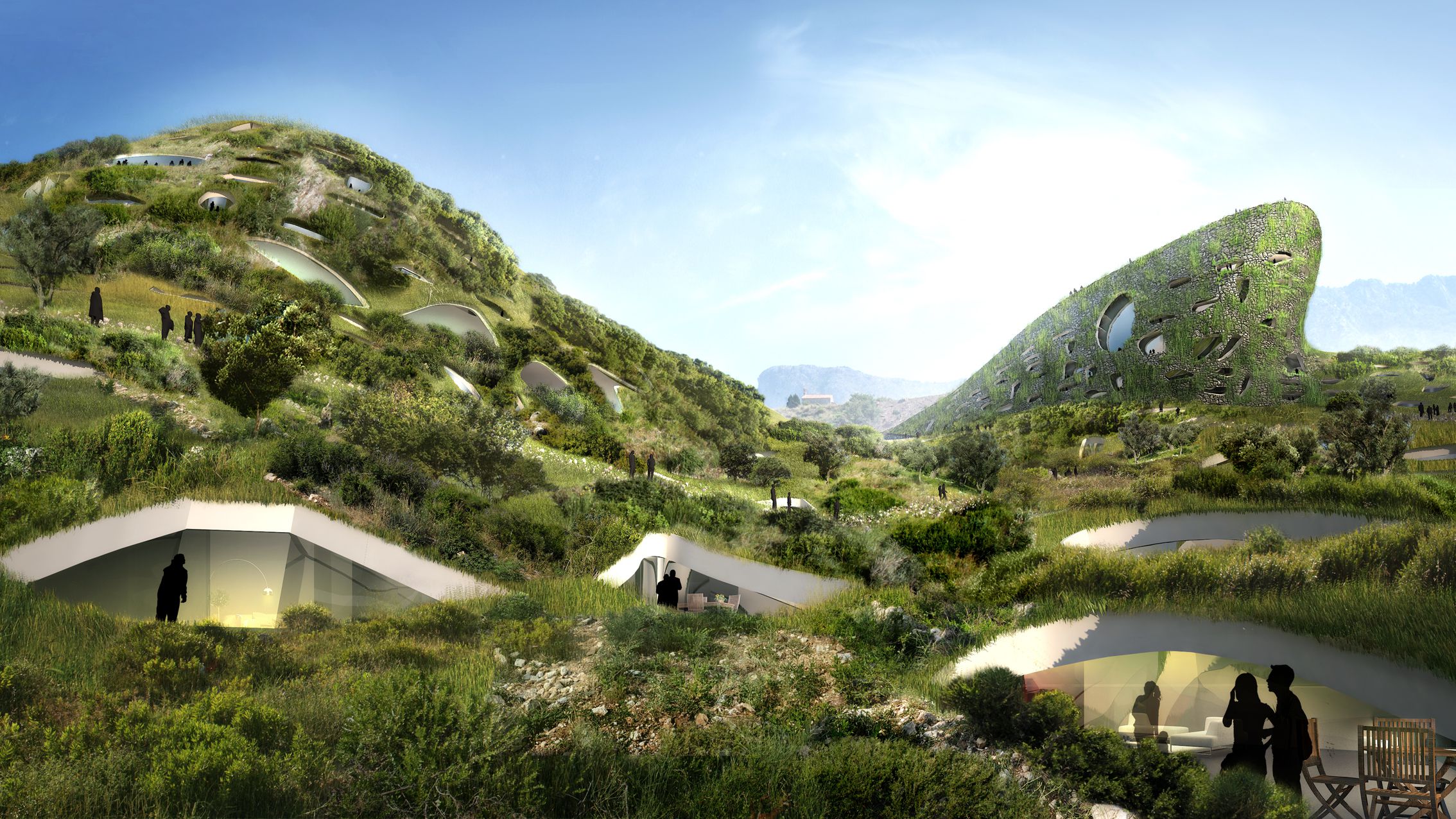 Galije montenegro - Imagined villages built on former urban or brownfield sites, created as artificial or imagined worlds to provide respite from the real world