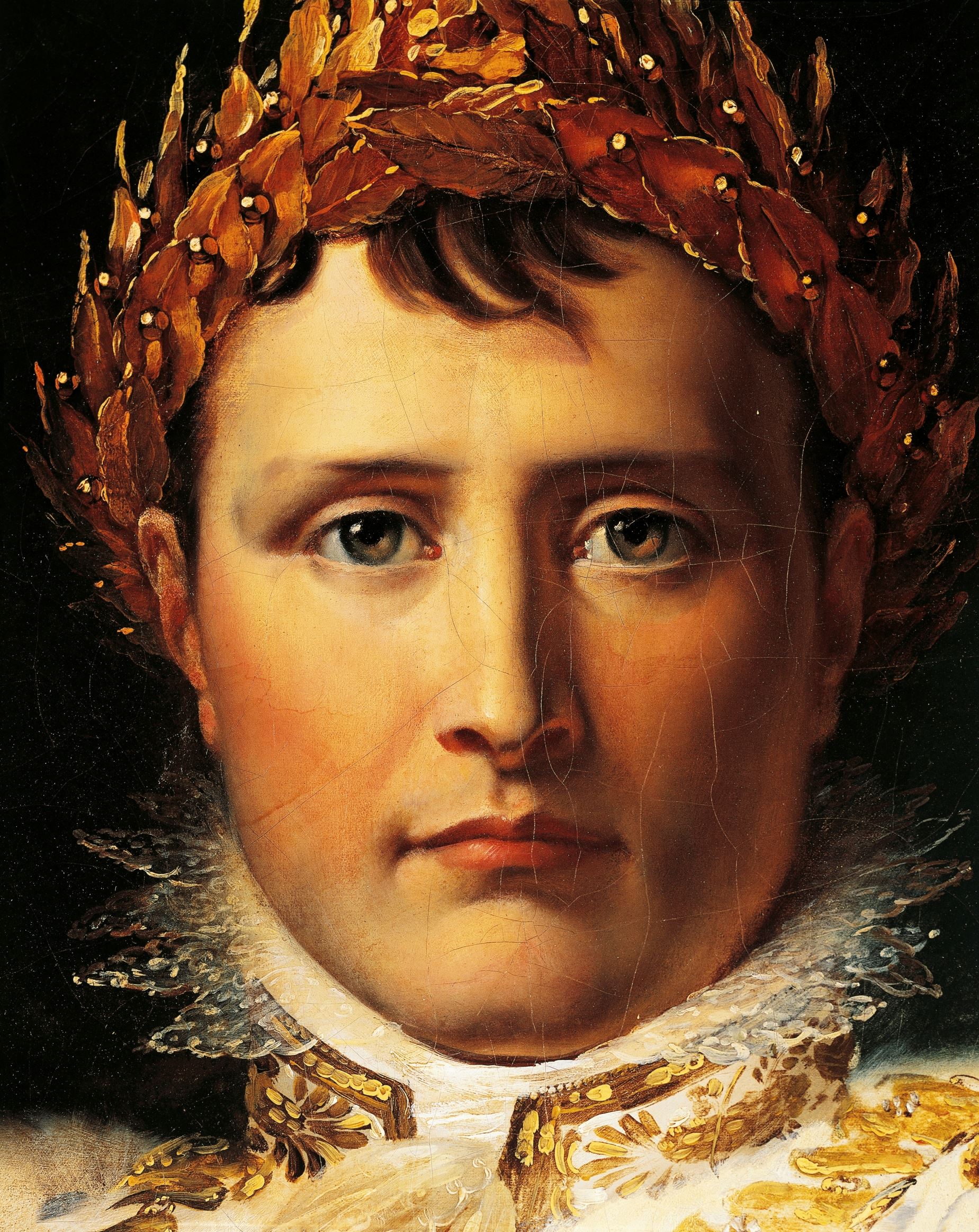 Napoleon Bonaparte in Emperor's rodes, circa 1805, by Francois Baron Gerard (1770-1837), oil on canvas, Napoleonic era, France