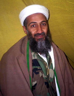 394268 01: (FRANCE OUT) Arab militant Osama Bin Laden poses for this undated photo. A US official and experts have identified Bin Laden as the possible mastermind in the September 11, 2001 attacks on the World Trade Center and Pentagon in the United States. (Photo by Getty Images)
