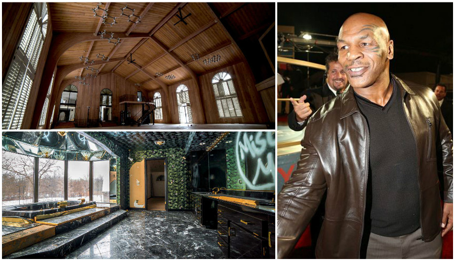 Así luce ahora la mansión en la que vivió el excampeón de boxeo, Mike Tyson.