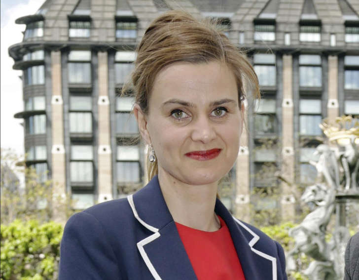 In this May 12, 2015 file photo, Labour Member of Parliament Jo Cox poses for a photograph.