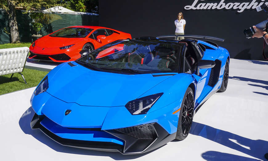 MSRP: $530,075<br>Horsepower: 750<br>Sports cars don’t get much more extreme than Lamborghini, and the Aventador LP 750-4 Superveloce takes extreme to a whole new level. According to former Lamborghini President and CEO Stephan Winkelmann, “The Superveloce is the purest, most sports-oriented and fastest series production Lamborghini ever.” As the name indicates, this open-top Lambo gets a crazy 750 horsepower from its 6.5-liter normally-aspirated V12 engine, putting all that power to all four wheels. If you happen to be one of the 500 lucky buyers (since 500 will be built), you’ll want to hold on when that right foot goes down — 60 mph comes up in less than 3 seconds and top speed exceeds 217 mph.