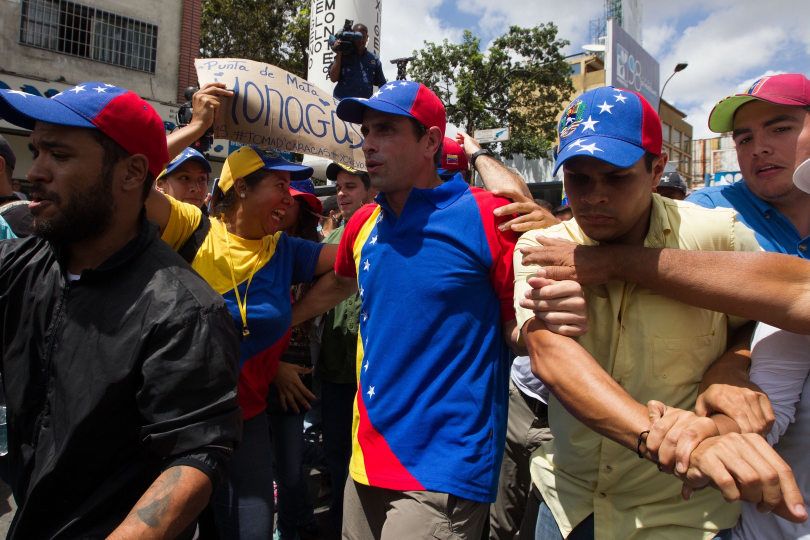 Capriles en la marcha del 1S