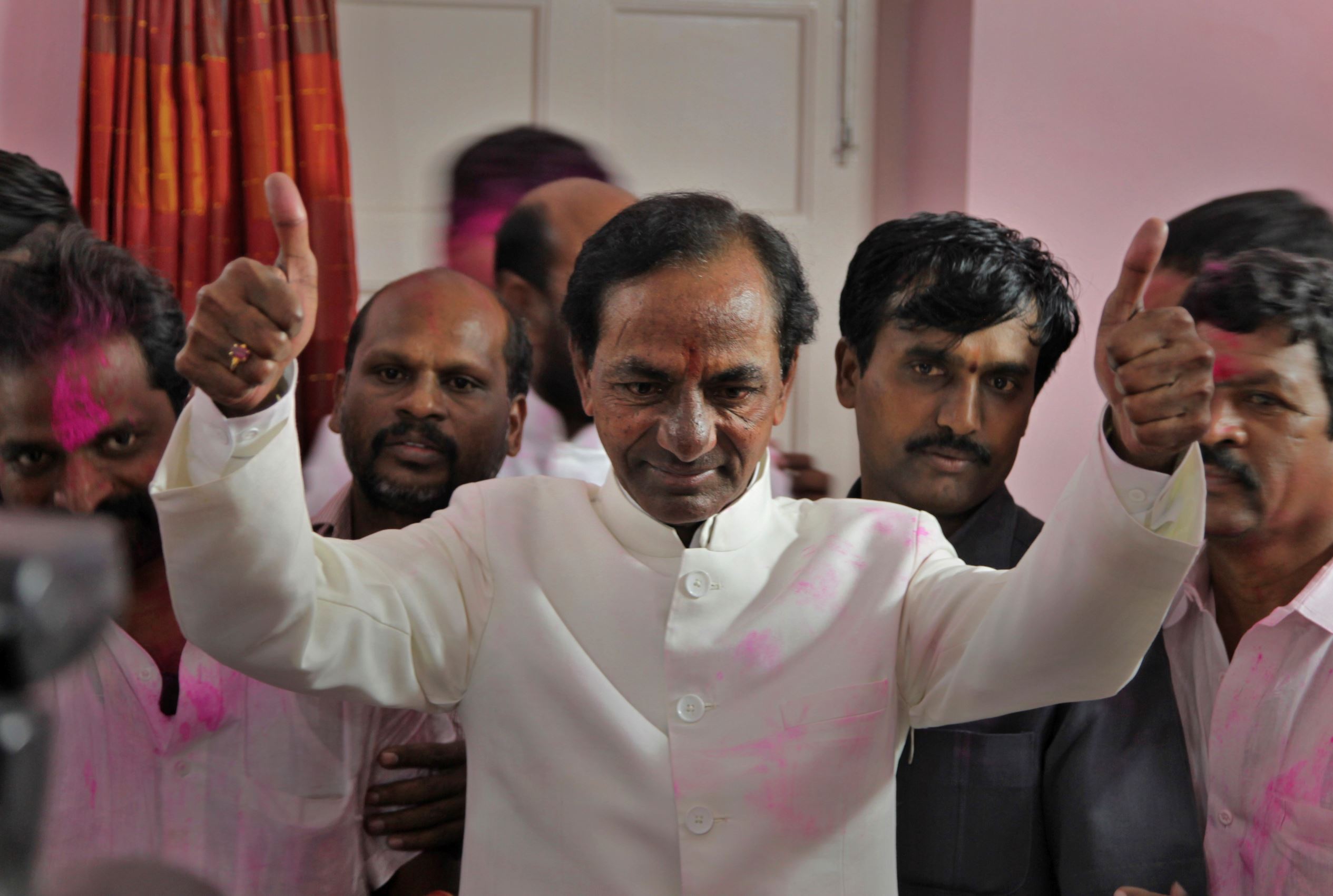skip Karnataka swearing-in, meets Kumaraswamy
