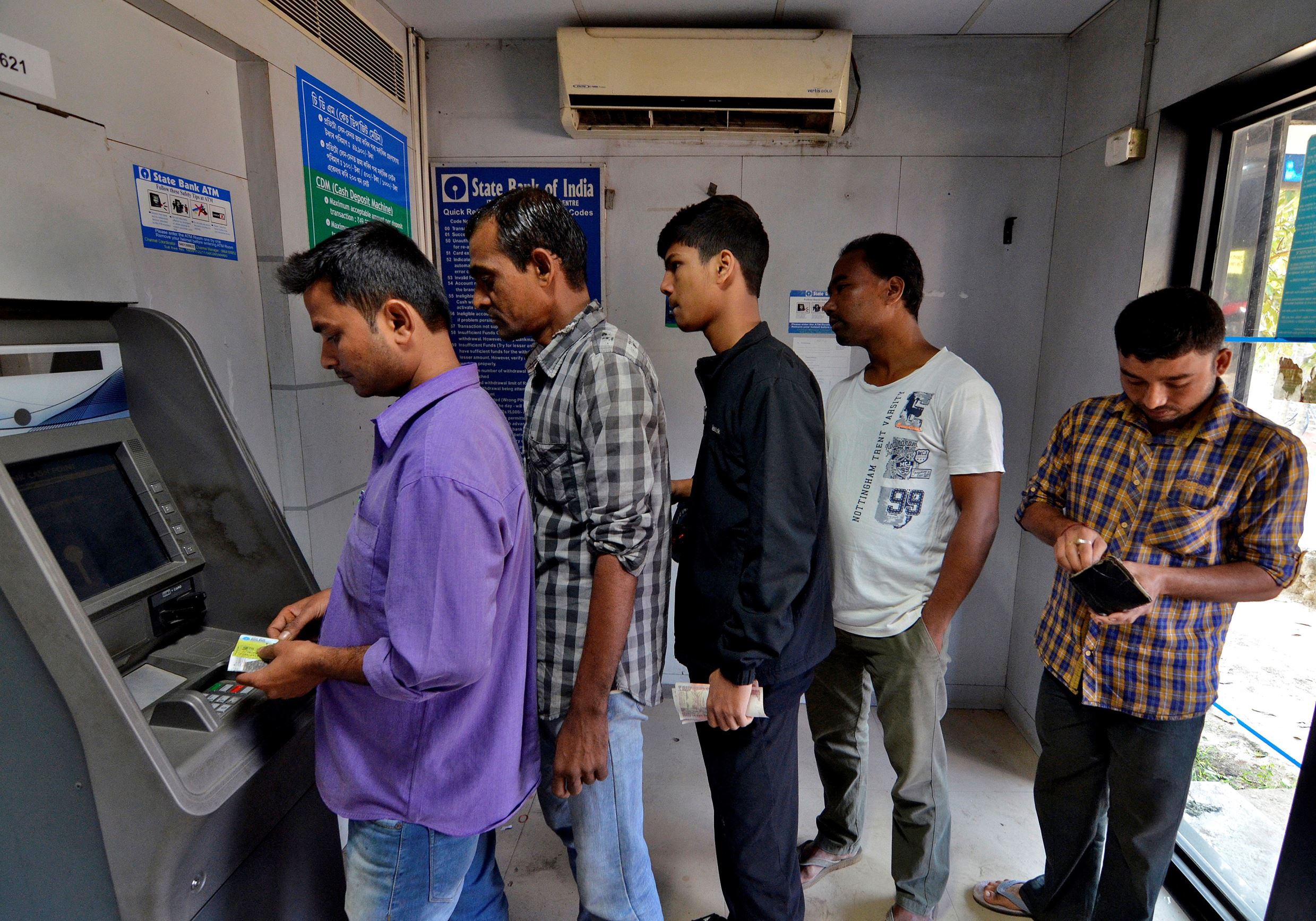 ATM, credit card transactions made