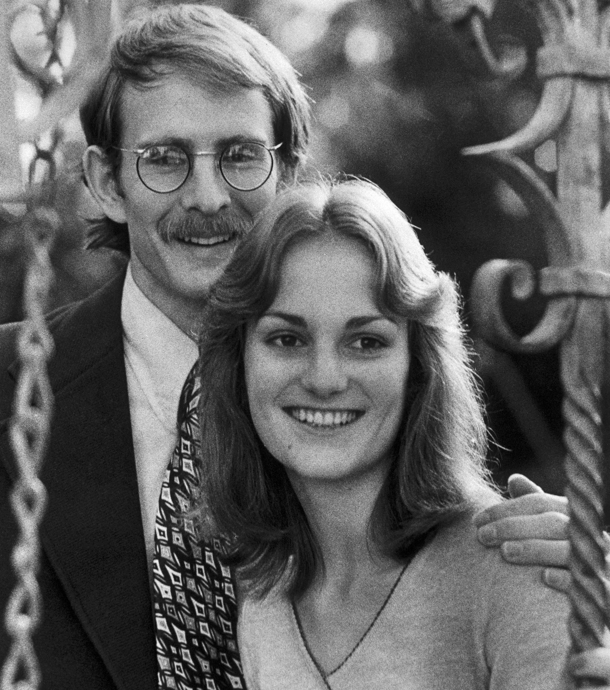 Slide 7 of 15: Patricia Hearst, 19-year-old daughter of newspaper executive Randolph A. Hearst, was kidnapped from her apartment late 2/4 by two men who fired shots at neighbors as they drove away, it was disclosed 2/5/1974. Officers said Miss Hearst was in the apartment with her fiance Steven Weed, 26, when two men broke in, attacked Weed and dragged her to a waiting car.