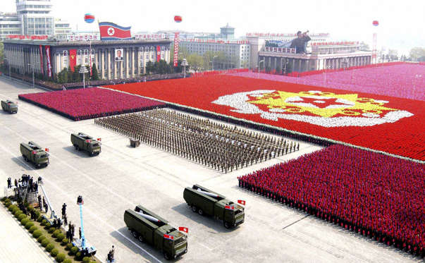 Slide 1 of 20: A North Korean missile unit takes part in a military parade to celebrate the 75th anniversary of the founding of the Korean People's Army in Pyongyang, April 2007.