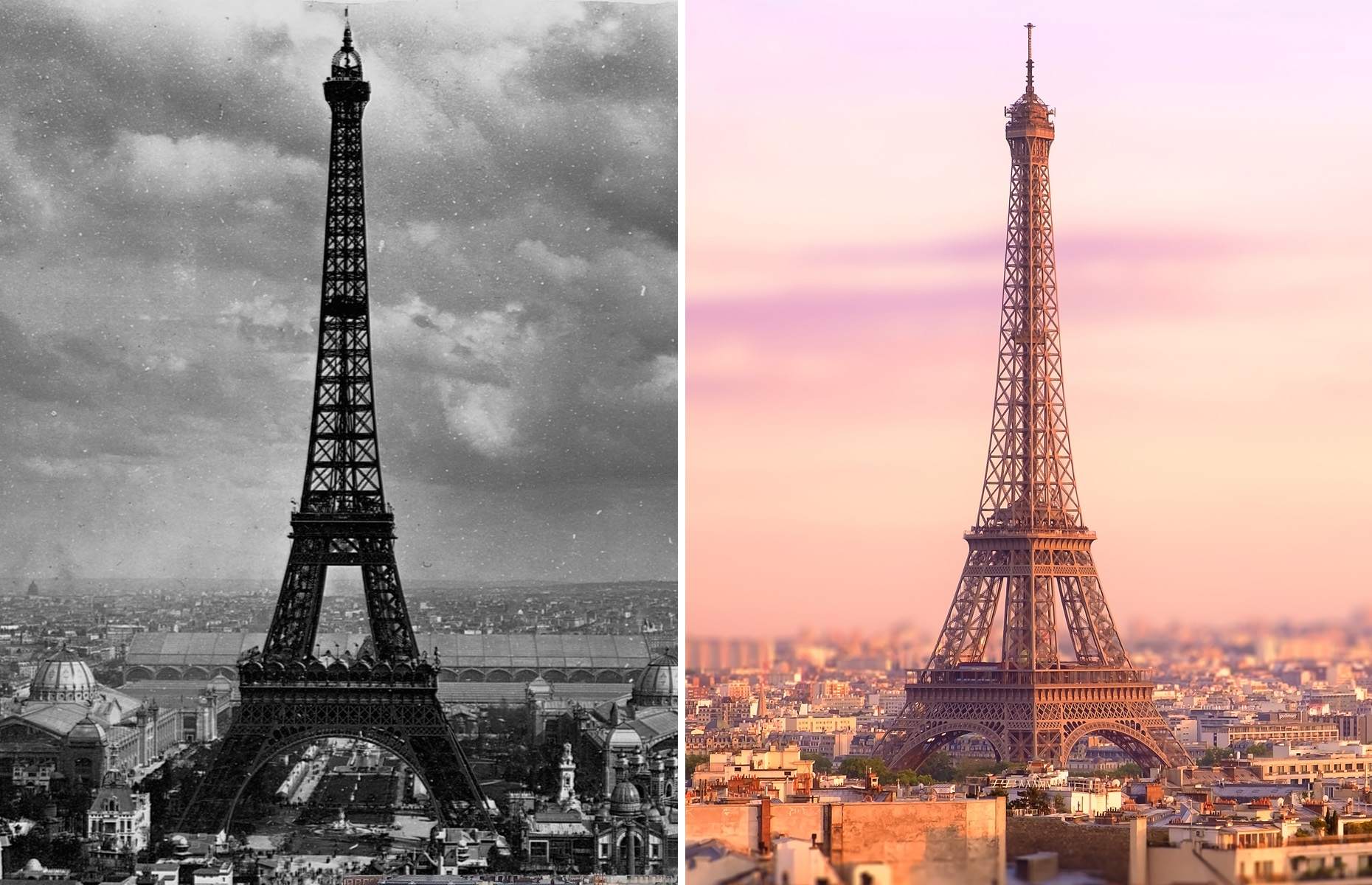 Iconic Monuments of Europe: Then and Now