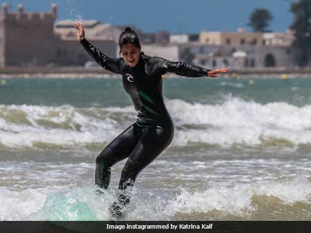 Watch Katrina surf very first