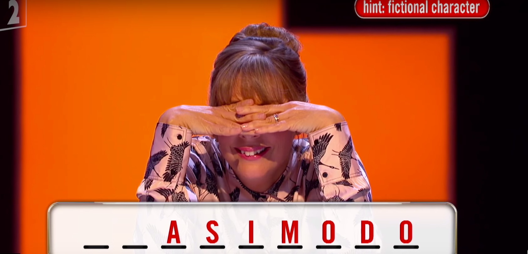 Game show players struggle figure